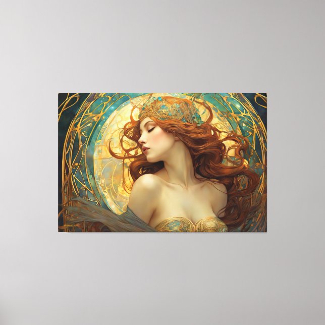  GK_24009, Art Nouveau Style Canvas Print (Front)