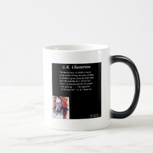 GK Chesterton & Opening Book Line Magic Mug
