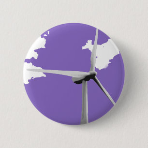 GKWF purple 2 Inch Round Button