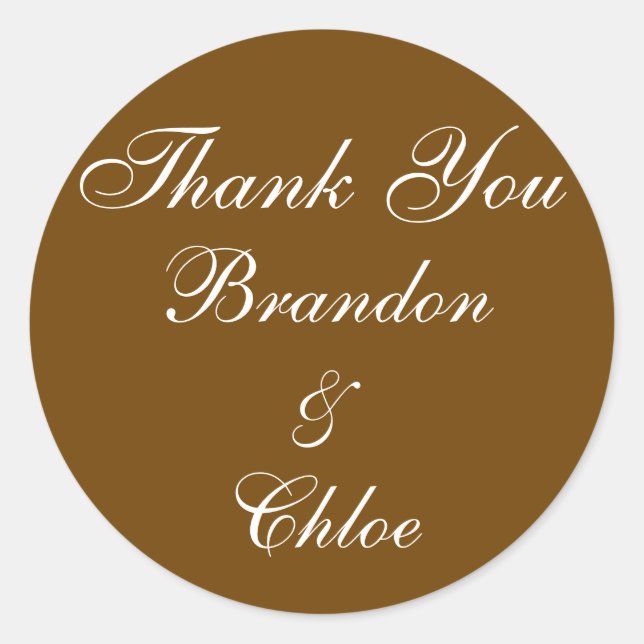 Glacage blanc avec Sticker Merci au chocolat (Devant)