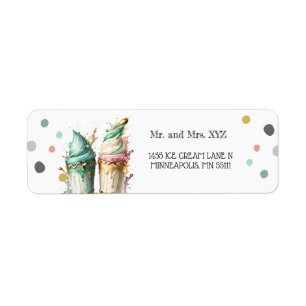 Glace Cream Genre Reveillez Partie Adresse de reto
