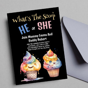 Glace Cream Genre RevezParty Invitation
