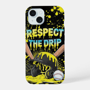 Glace de baseball qui coule avec des paillettes pl