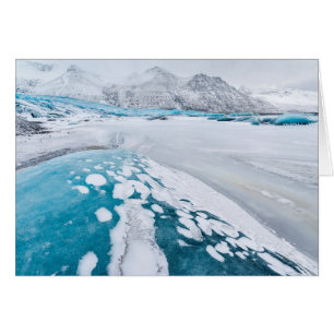 Glace de glacier gelée, Islande