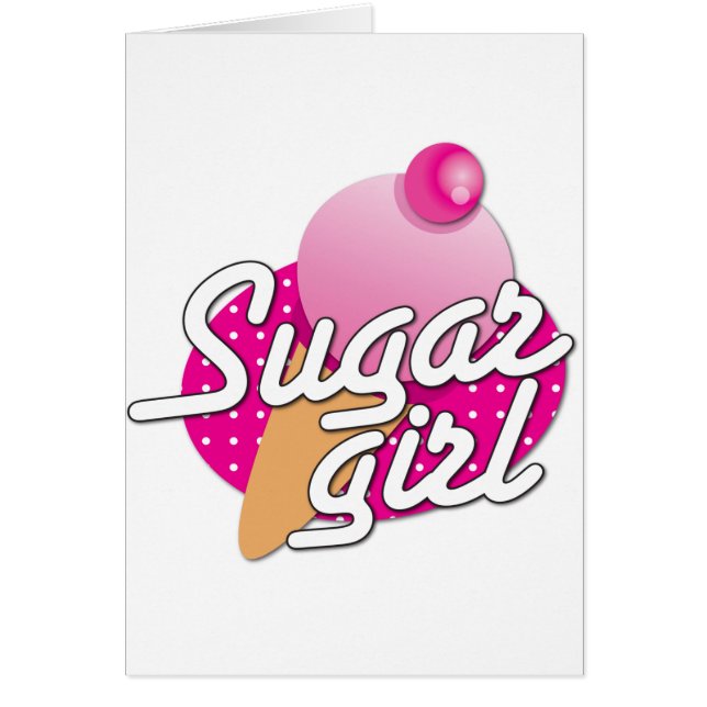 Glace de rockabilly de fille de sucre (Devant)