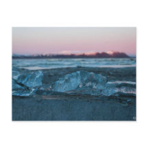 Glace et montagnes, carte postale