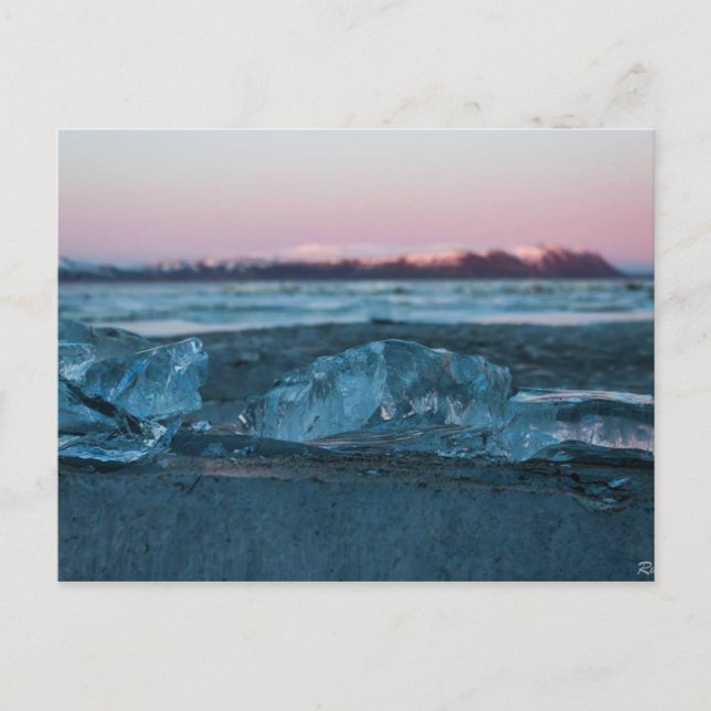 Glace et montagnes, carte postale (Devant)
