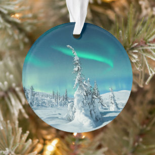Glace et neige   Northern Lights, Laponie, Finland