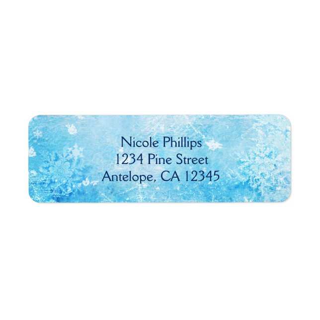 Glace Frozen Winter Wonderland Retourner l'adresse (Devant)