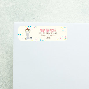 Glace Minimaliste Moderne Vanille Colorée