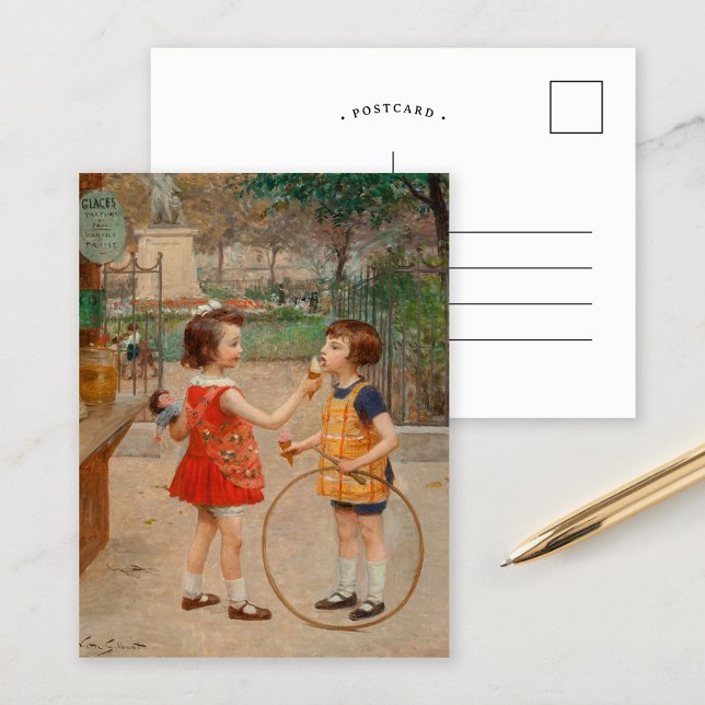 Glaces du Jour | Victor Gabriel Gilbert Postcard (Creator Uploaded)