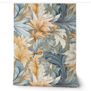 Glacial Flora Symphony Winter Botanical Wallpaper