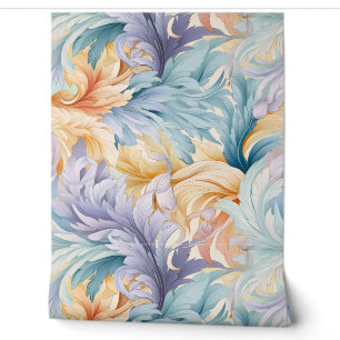 Glacial Flora Symphony Winter Botanical Wallpaper