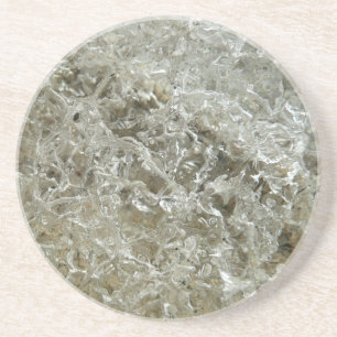 Glacial Ice Abstract Nature Texture Coaster
