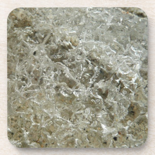 Glacial Ice Abstract Nature Texture Coaster
