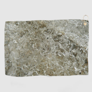 Glacial Ice Abstract Nature Texture Golf Towel