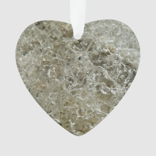 Glacial Ice Abstract Nature Texture Ornament