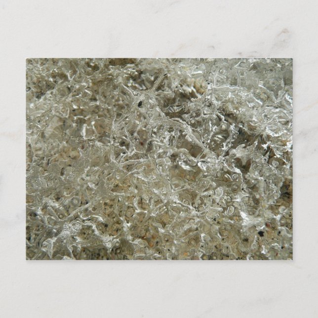 Glacial Ice Abstract Nature Texture Postcard (Front)
