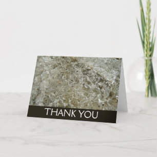 Glacial Ice Abstract Nature Texture Thank You Card