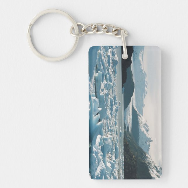 Glacial Icebergs Keychain (Front)
