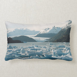 Glacial Icebergs Lumbar Pillow