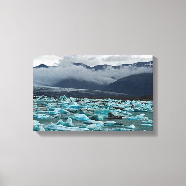 Glacial lake Jokulsarlon - Iceland Canvas Print (Front)