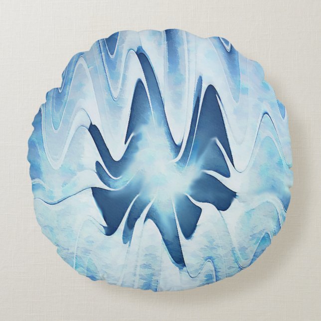 Glacial Lake Round Pillow (Front)