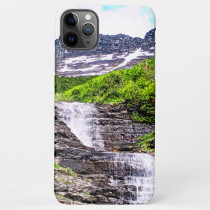 Glacial Melt Waterfalls Rush off Rocky Mountains iPhone 11Pro Max Case