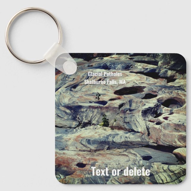 Glacial Potholes Shelburne Falls MA  Keychain (Front)