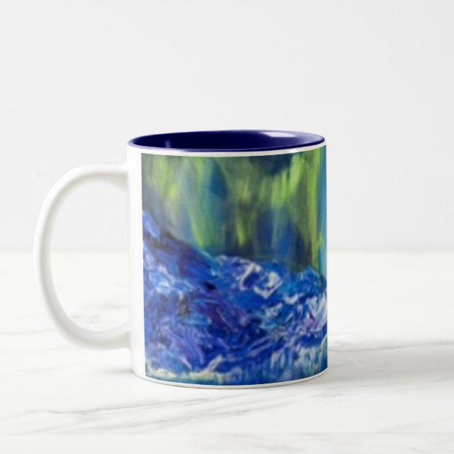 Glacial Reflections Two-Tone Coffee Mug (Left)