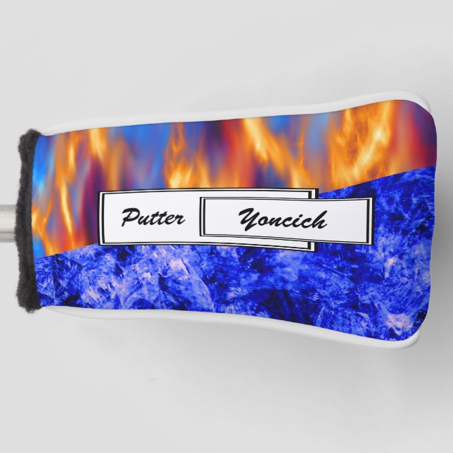 Glaciem et Ignis by Kenneth Yoncich Golf Head Cover (Front)