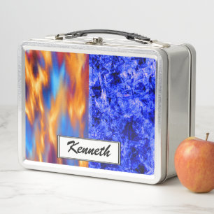 Glaciem et Ignis by Kenneth Yoncich Metal Lunch Box