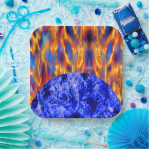 Glaciem et Ignis by Kenneth Yoncich Paper Plate