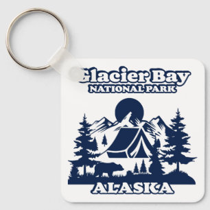 Glacier Bay Alaska Keychain