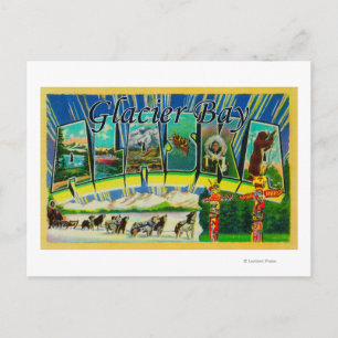 Glacier Bay, Alaska - Large Letter Scenes Postcard