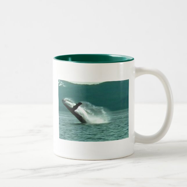 Glacier Bay Alaska whale, mug (Right)