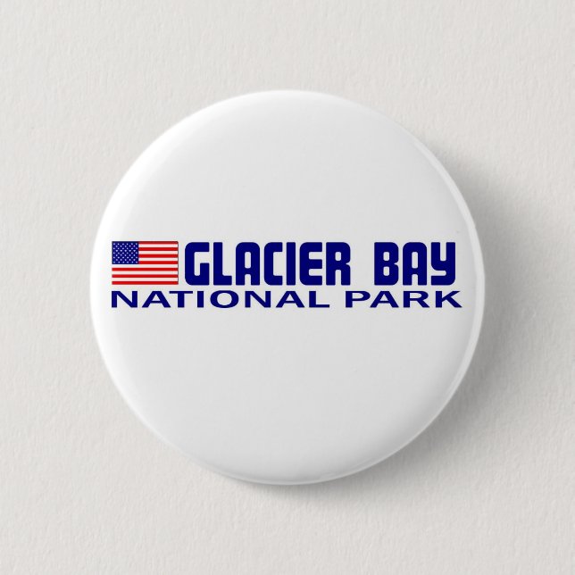 Glacier Bay National Park 2 Inch Round Button (Front)