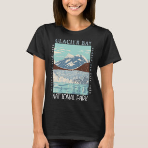Glacier Bay National Park Alaska Distressed Vintag T-Shirt