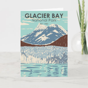 Glacier Bay National Park Alaska Vintage Card