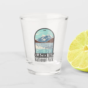Glacier Bay National Park Alaska Vintage Shot Glass
