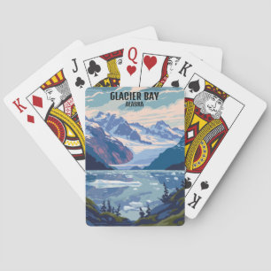 Glacier Bay National Park Alaska Vintage Travel Playing Cards