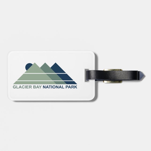 Glacier Bay National Park Mountain Sun Luggage Tag (Back Horizontal)