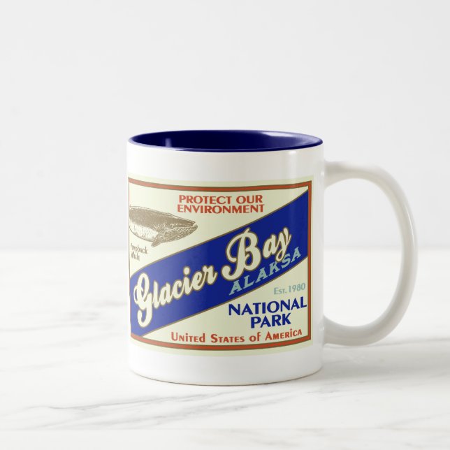 Glacier Bay National Park Two-Tone Coffee Mug (Right)