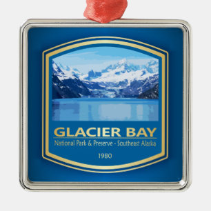 Glacier Bay NP (PF1) Metal Ornament