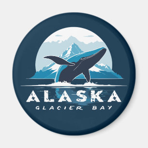 Glacier Bay Whale - Alaska Magnet