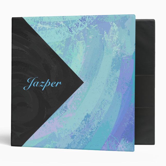 Glacier Blue Monogram Binder (Front/Inside)