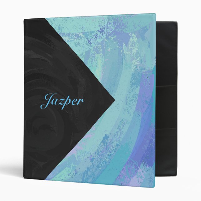Glacier Blue Monogram Binder (Front/Inside)