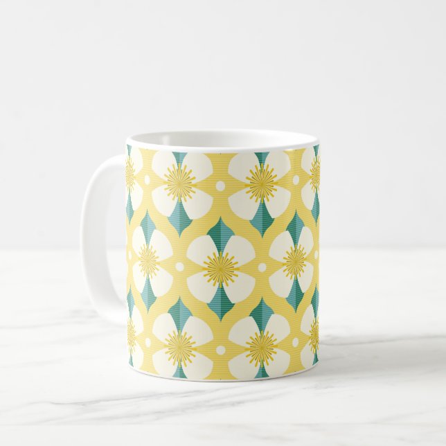 Glacier buttercup coffee mug (Front Left)