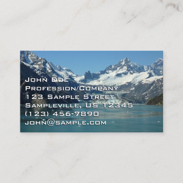 Glacier-Fed Waters of Alaska Business Card (Front)