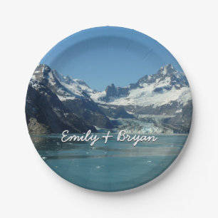 Glacier-Fed Waters of Alaska Paper Plate